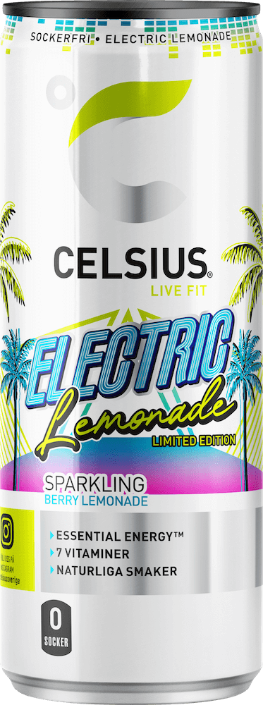 24 x Celsius Electric Lemonade 355ml