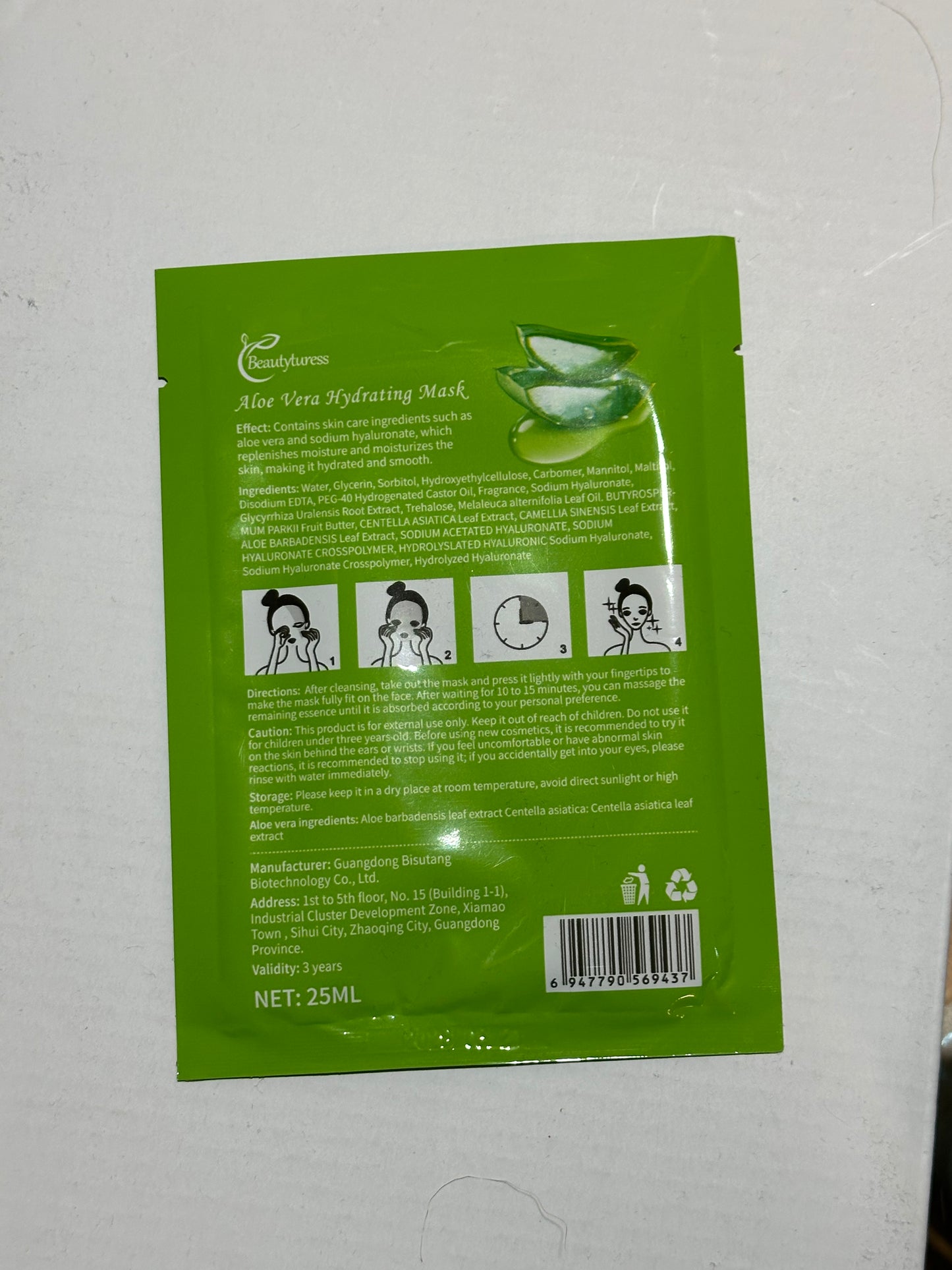 Aloe Vera Kasvomaski