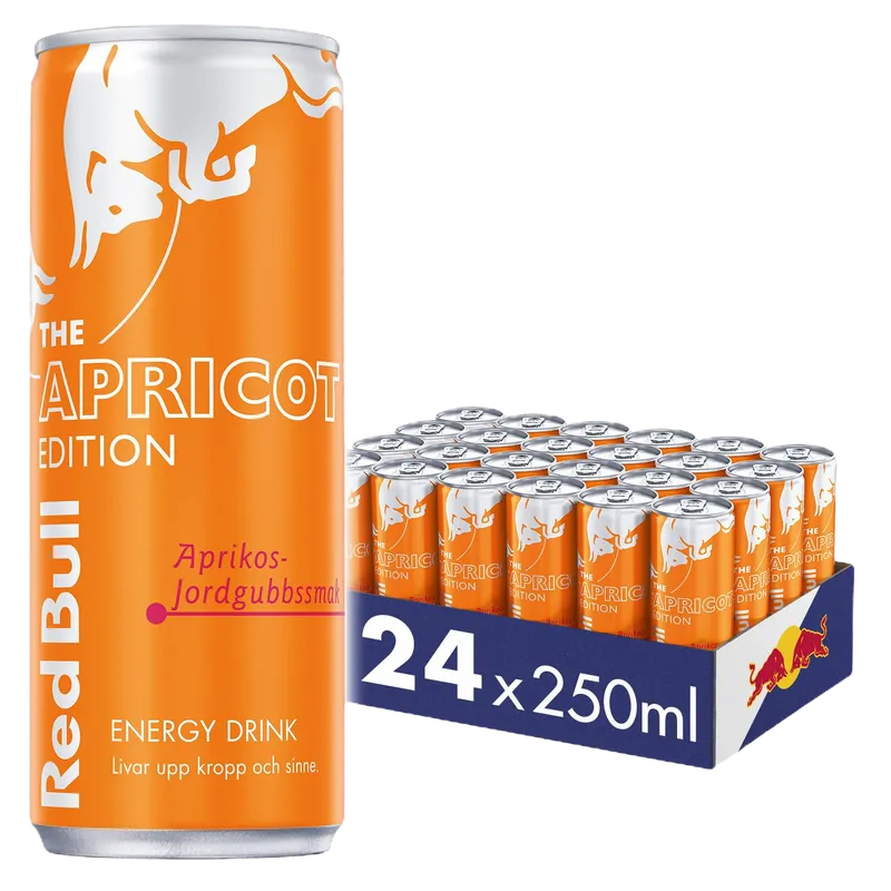 24 x RedBull Apricot Strawberry 250ml