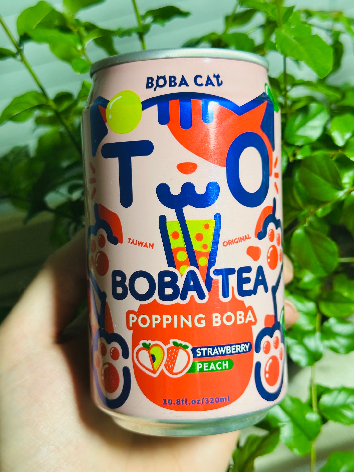 Boba Cat Stawberry Peach 320ml