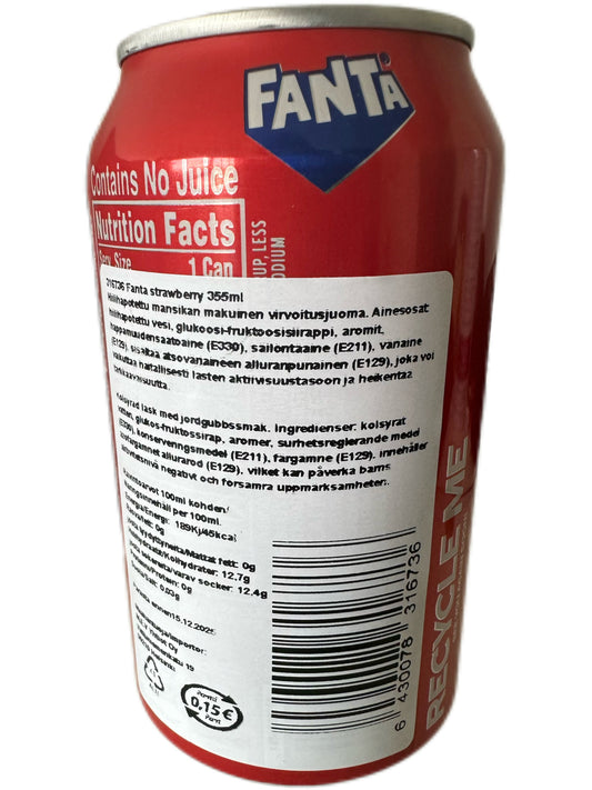 Fanta Strawberry 355ml (sis. pant 0,15€)
