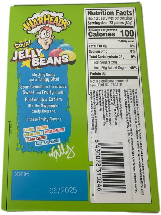 WarHeads Sour Jelly Beans 113g