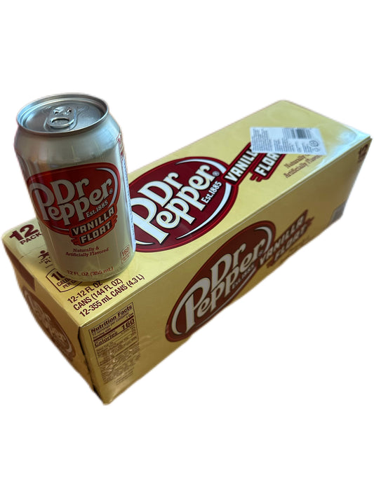 12 x DrPepper Vanilla Float 355ml (sis. pantit)