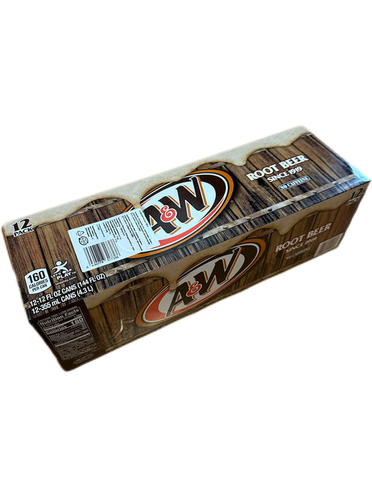 12 x A&W Root Beer 355ml (sis. pantit)