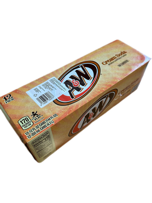 12 x A&W Cream Soda 355ml