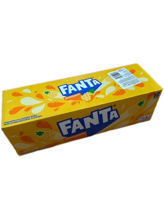 12 x Fanta Pineapple 355ml (sis. pantit)