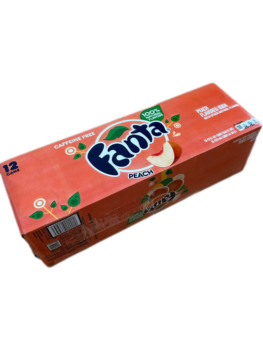 12 x Fanta Peach 355ml (sis. pantit)