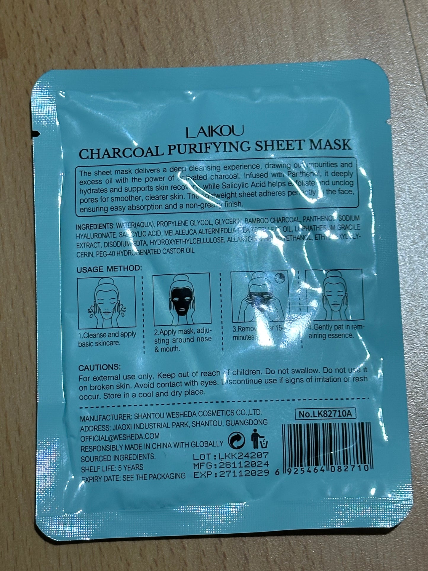 Kasvomaski CharCoal